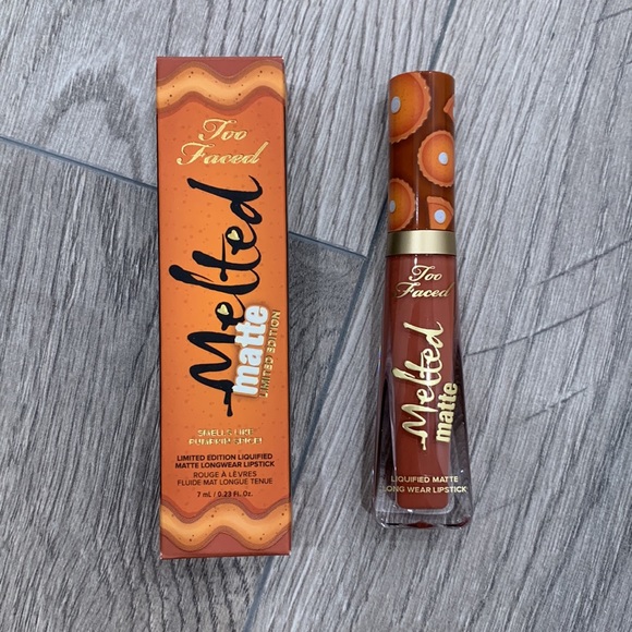 SOLD⚠️NIB TOO FACED MELTED MATTE LIQUIFIED LONG WEAR LIPSTICK Pumpkin Spice7ml - Picture 3 of 10